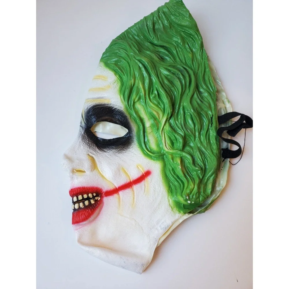 Batman Dark Knight Joker‎ Rubber Face Halloween Mask DC Comics size Adult